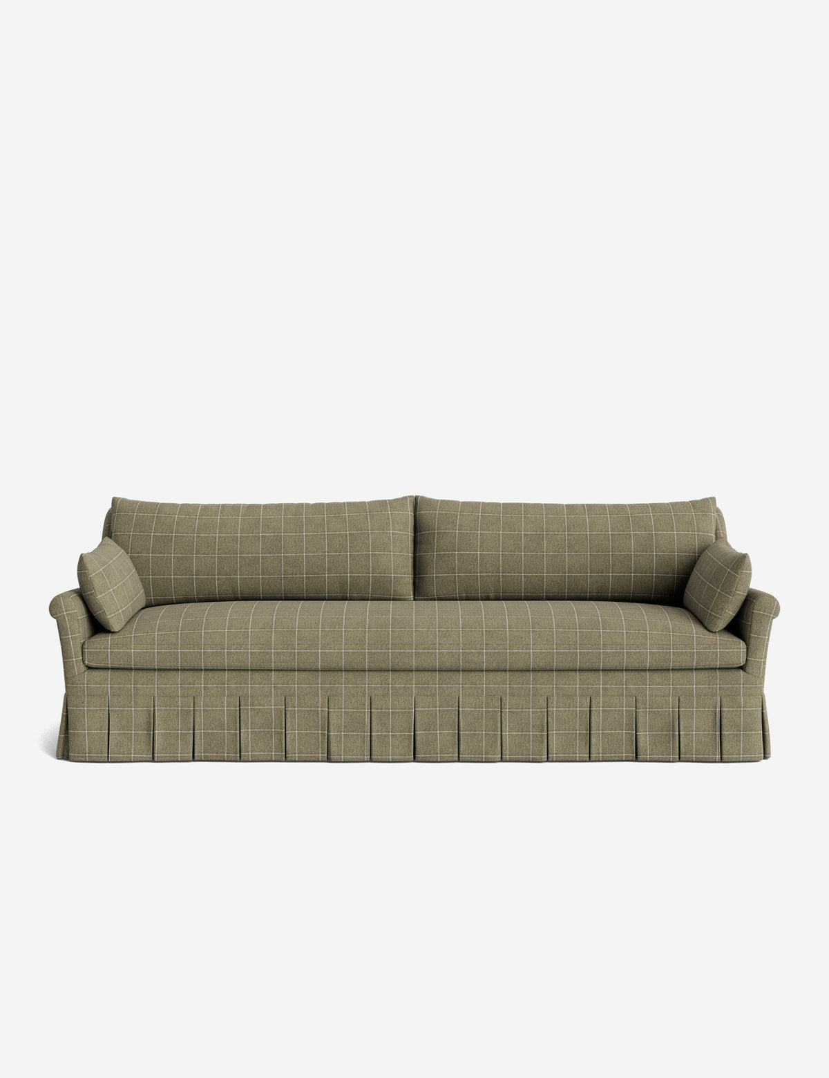 Portola Rolled Arm Pleated Sofa
