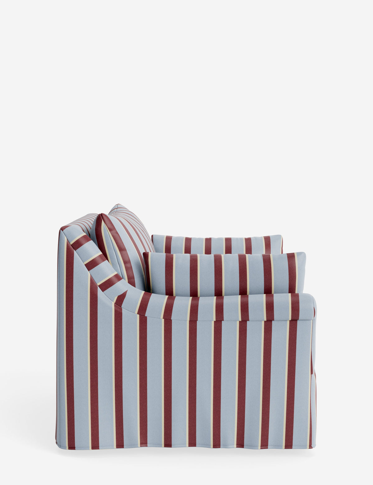 Portola Rolled Arm Slipcover Chair