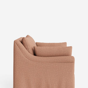 Portola Rolled Arm Slipcover Chair
