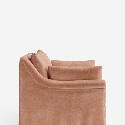 Portola Rolled Arm Slipcover Chair