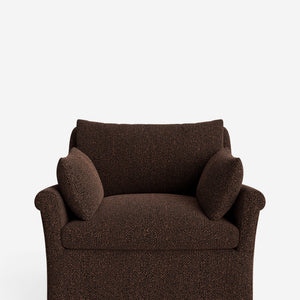 Portola Rolled Arm Slipcover Chair