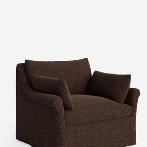 Portola Rolled Arm Slipcover Chair