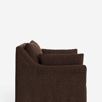 Portola Rolled Arm Slipcover Chair