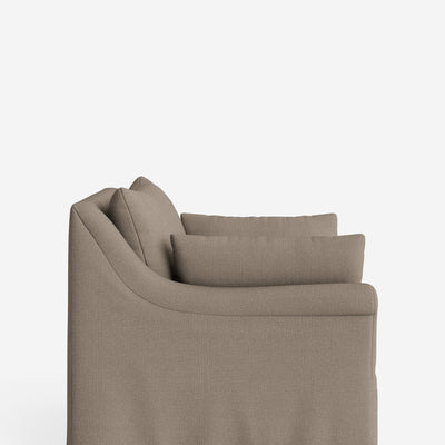 Portola Rolled Arm Slipcover Chair