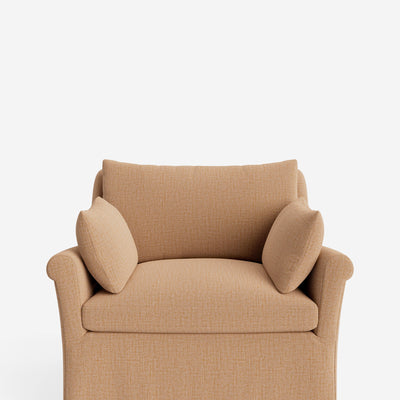 Portola Rolled Arm Slipcover Chair