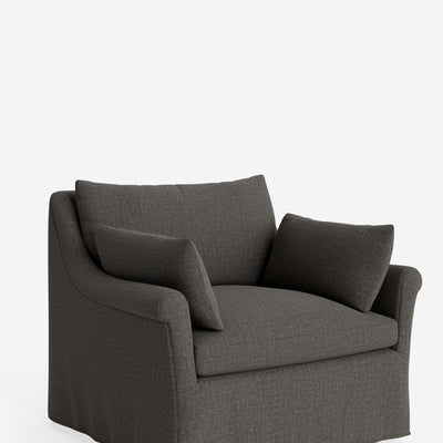 Portola Rolled Arm Slipcover Chair