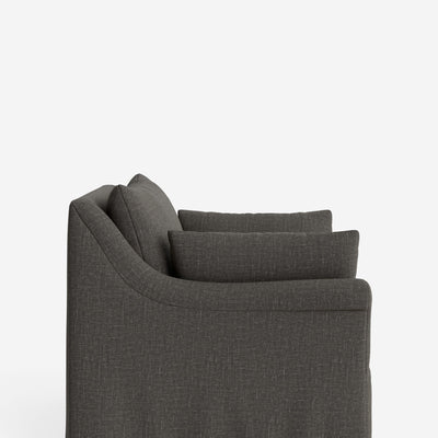 Portola Rolled Arm Slipcover Chair