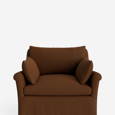 Portola Rolled Arm Slipcover Chair