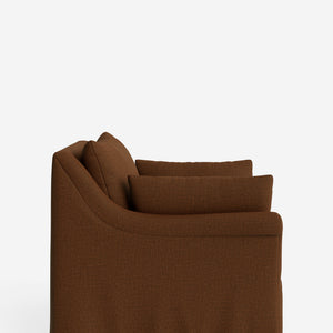 Portola Rolled Arm Slipcover Chair
