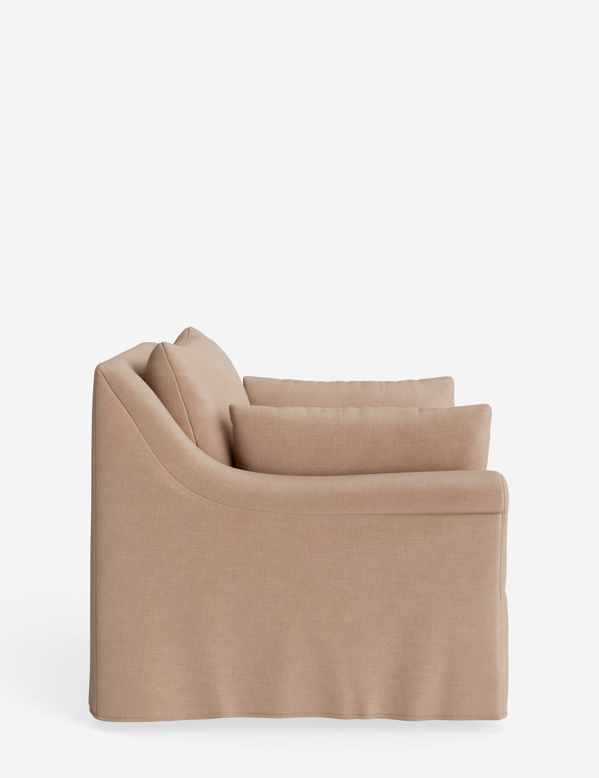 Portola Rolled Arm Slipcover Chair