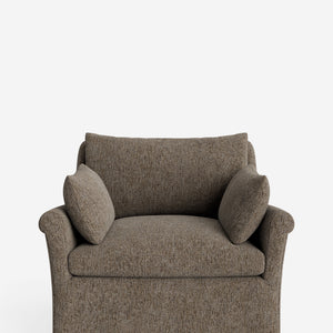Portola Rolled Arm Slipcover Chair