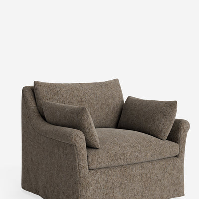 Portola Rolled Arm Slipcover Chair