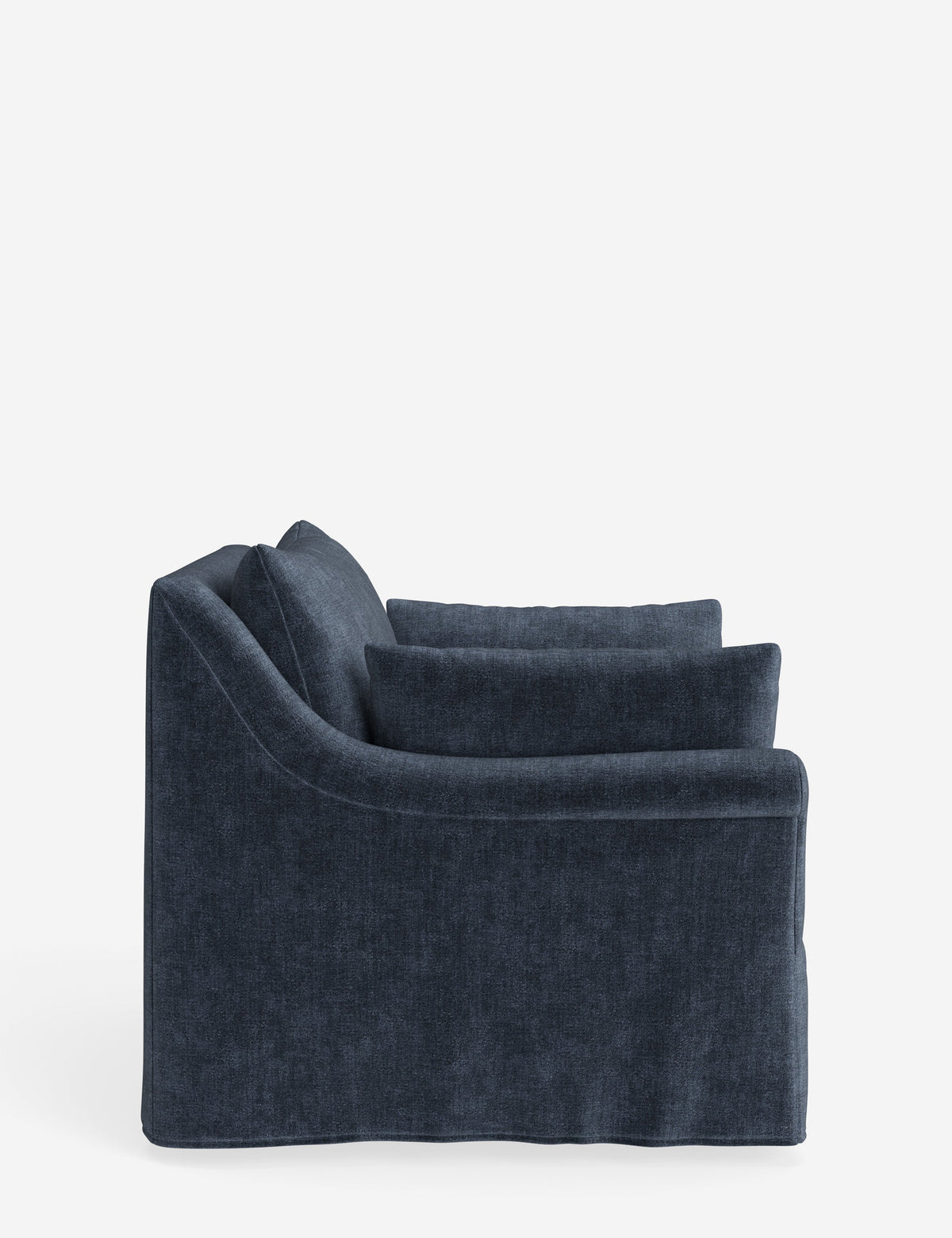Portola Rolled Arm Slipcover Chair