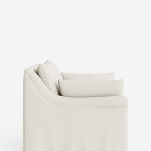 Portola Rolled Arm Slipcover Chair