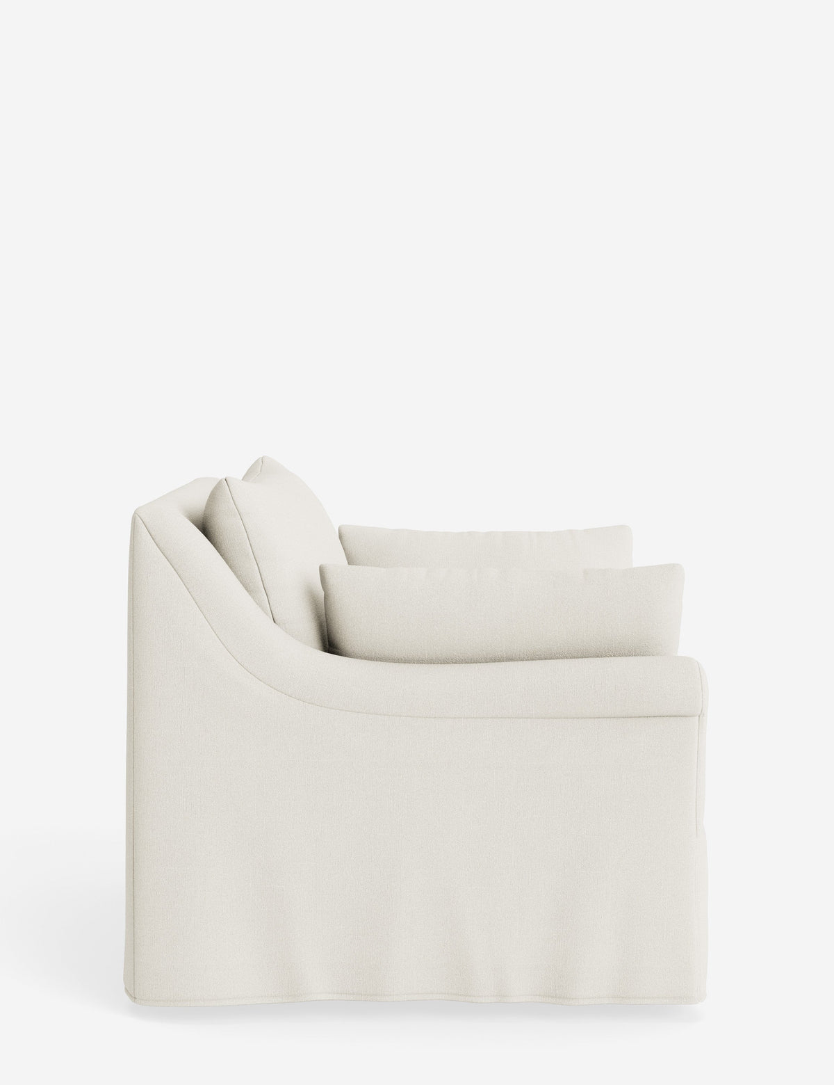 Portola Rolled Arm Slipcover Chair