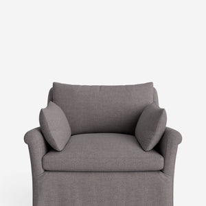 Portola Rolled Arm Slipcover Chair