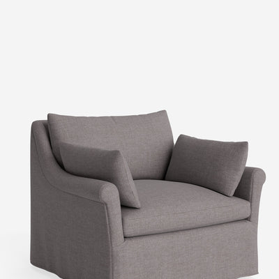 Portola Rolled Arm Slipcover Chair