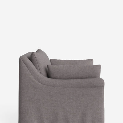 Portola Rolled Arm Slipcover Chair