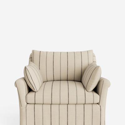 Portola Rolled Arm Slipcover Chair