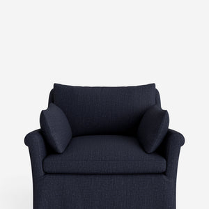 Portola Rolled Arm Slipcover Chair