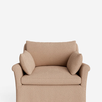 Portola Rolled Arm Slipcover Chair