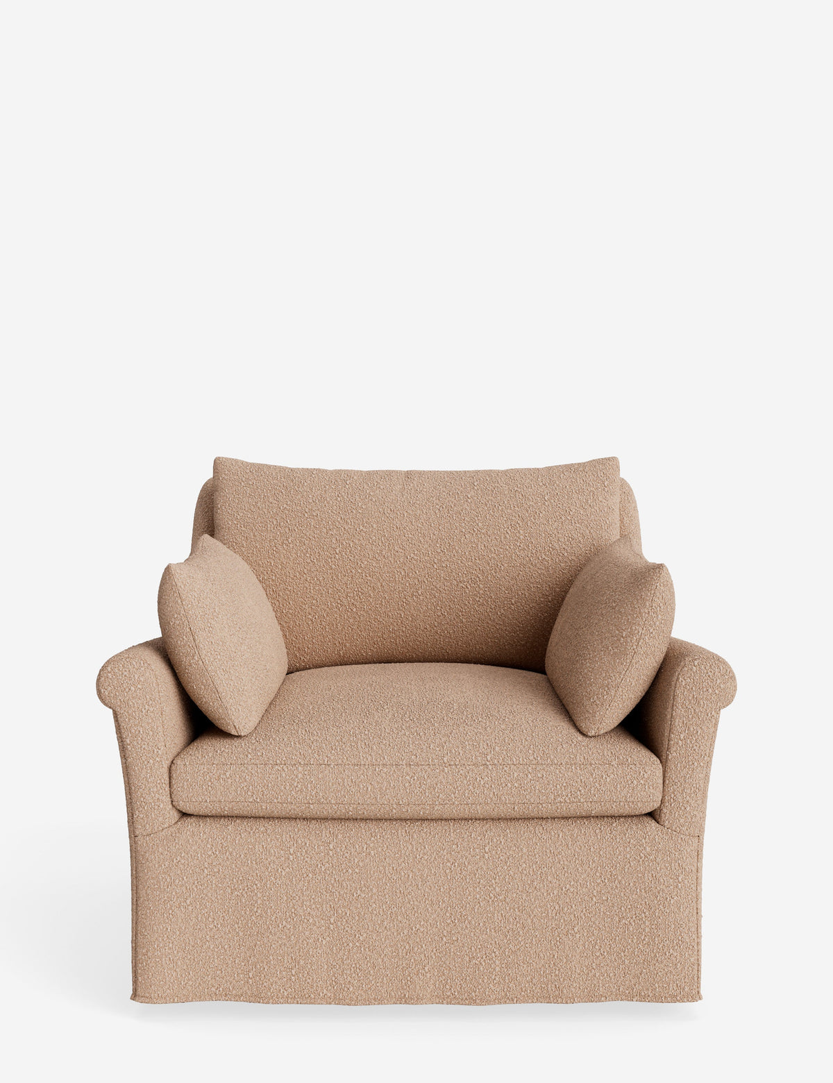 Portola Rolled Arm Slipcover Chair