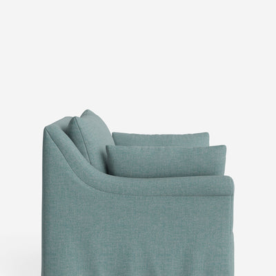 Portola Rolled Arm Slipcover Chair