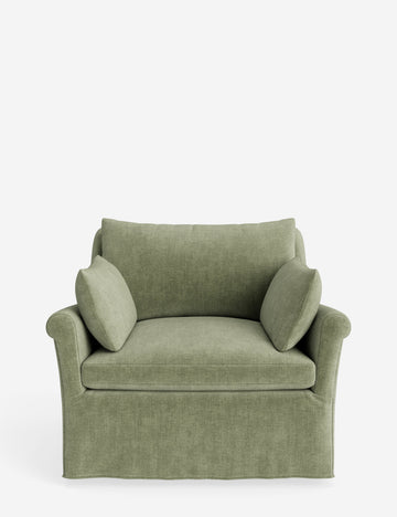 Sage Performance Striated Velvet