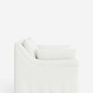 Portola Rolled Arm Slipcover Chair