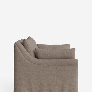 Portola Rolled Arm Slipcover Chair