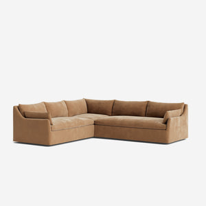 Portola Luxe Depth Slipcover Corner Sectional Sofa