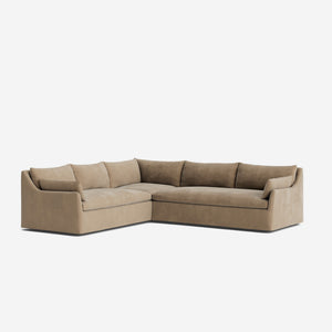 Portola Luxe Depth Slipcover Corner Sectional Sofa