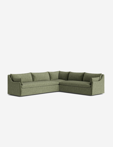 Moss Performance Striated Velvet