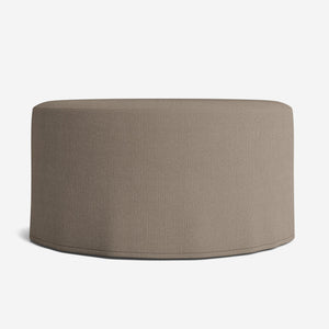 Portola Slipcover Round Ottoman