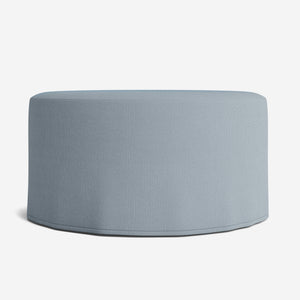 Portola Slipcover Round Ottoman