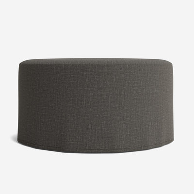 Portola Slipcover Round Ottoman