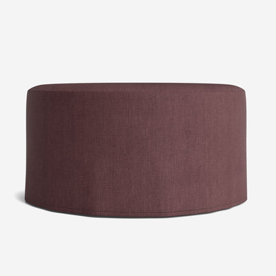Portola Slipcover Round Ottoman