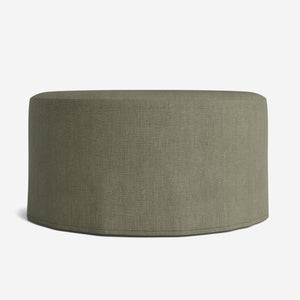 Portola Slipcover Round Ottoman