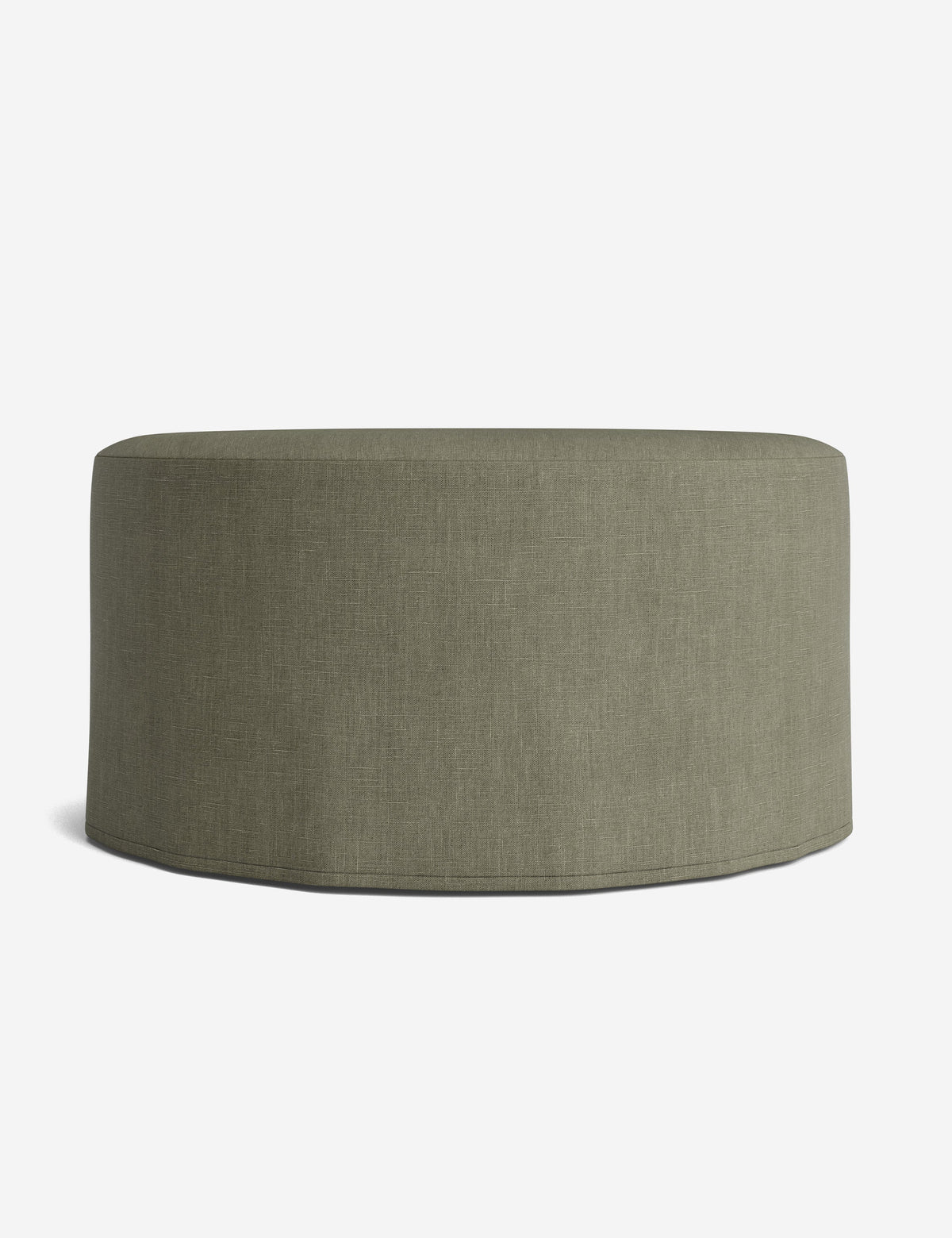Portola Slipcover Round Ottoman