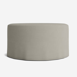 Portola Slipcover Round Ottoman