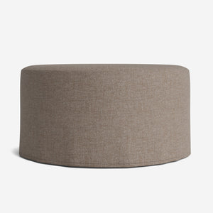 Portola Slipcover Round Ottoman