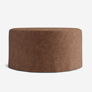 Portola Slipcover Round Ottoman