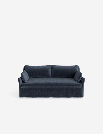 Indigo Performance Striated Velvet