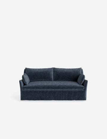 Indigo Performance Striated Velvet