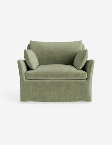 Sage Performance Striated Velvet