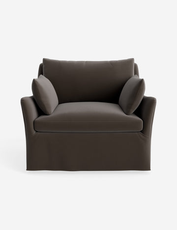 Taupe Performance Velvet