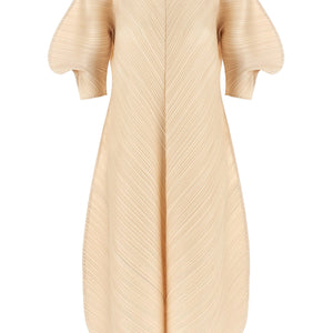 Pleats Please Issey Miyake Sculptural Sleeve Dress