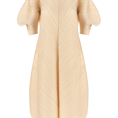 Pleats Please Issey Miyake Sculptural Sleeve Dress