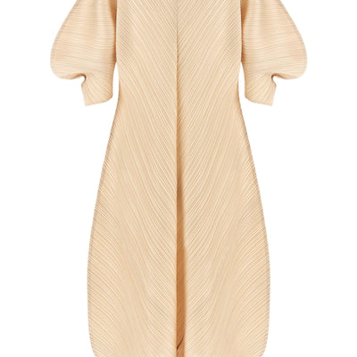 Pleats Please Issey Miyake Sculptural Sleeve Dress