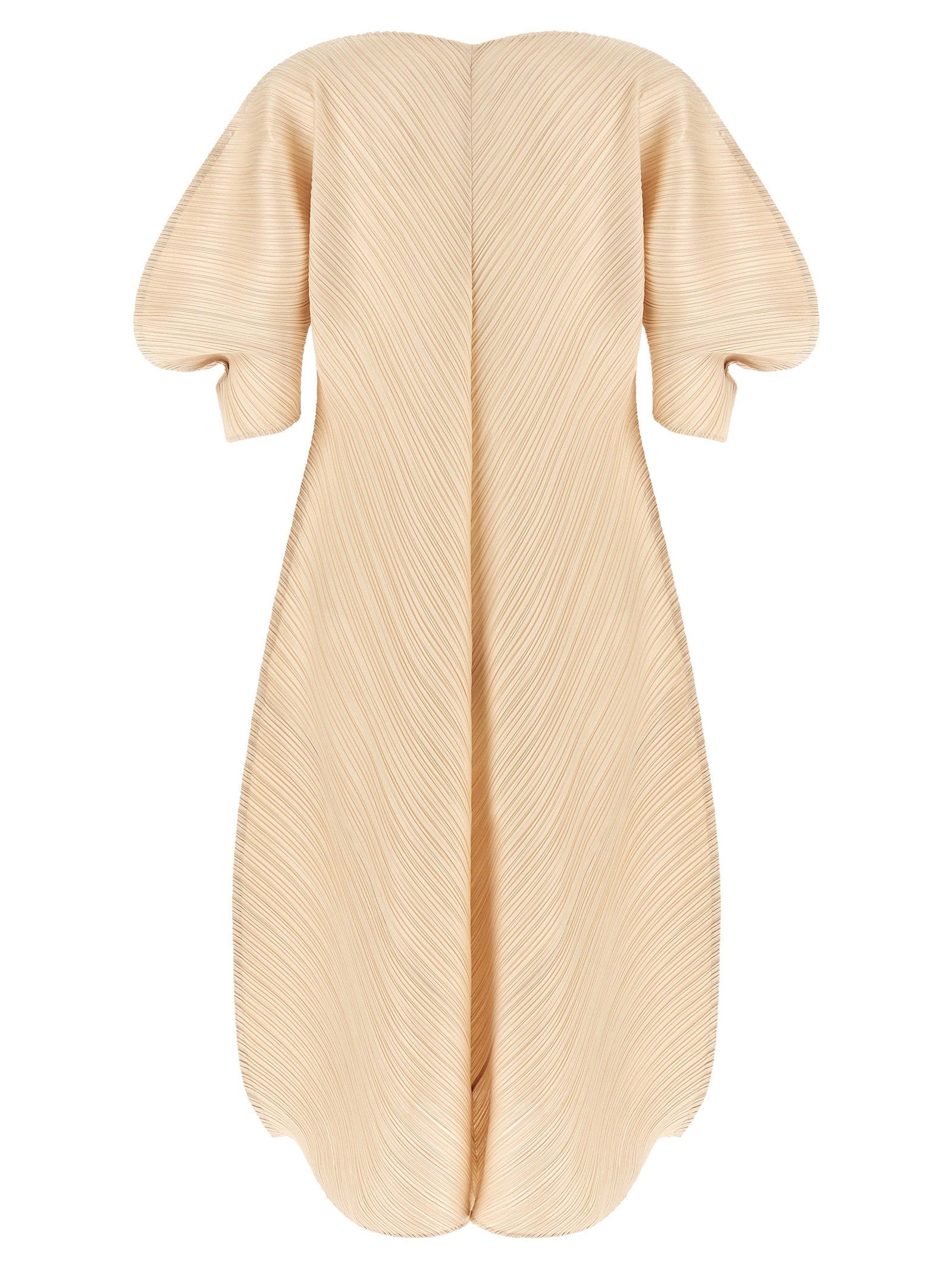 Pleats Please Issey Miyake Sculptural Sleeve Dress